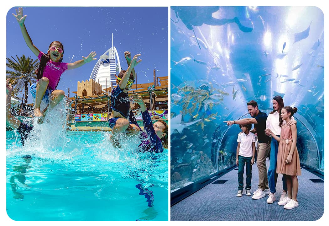 Wild Wadi Waterpark + Dubai Aquarium Underwater Zoo (Silver Pass) - clicktoguide