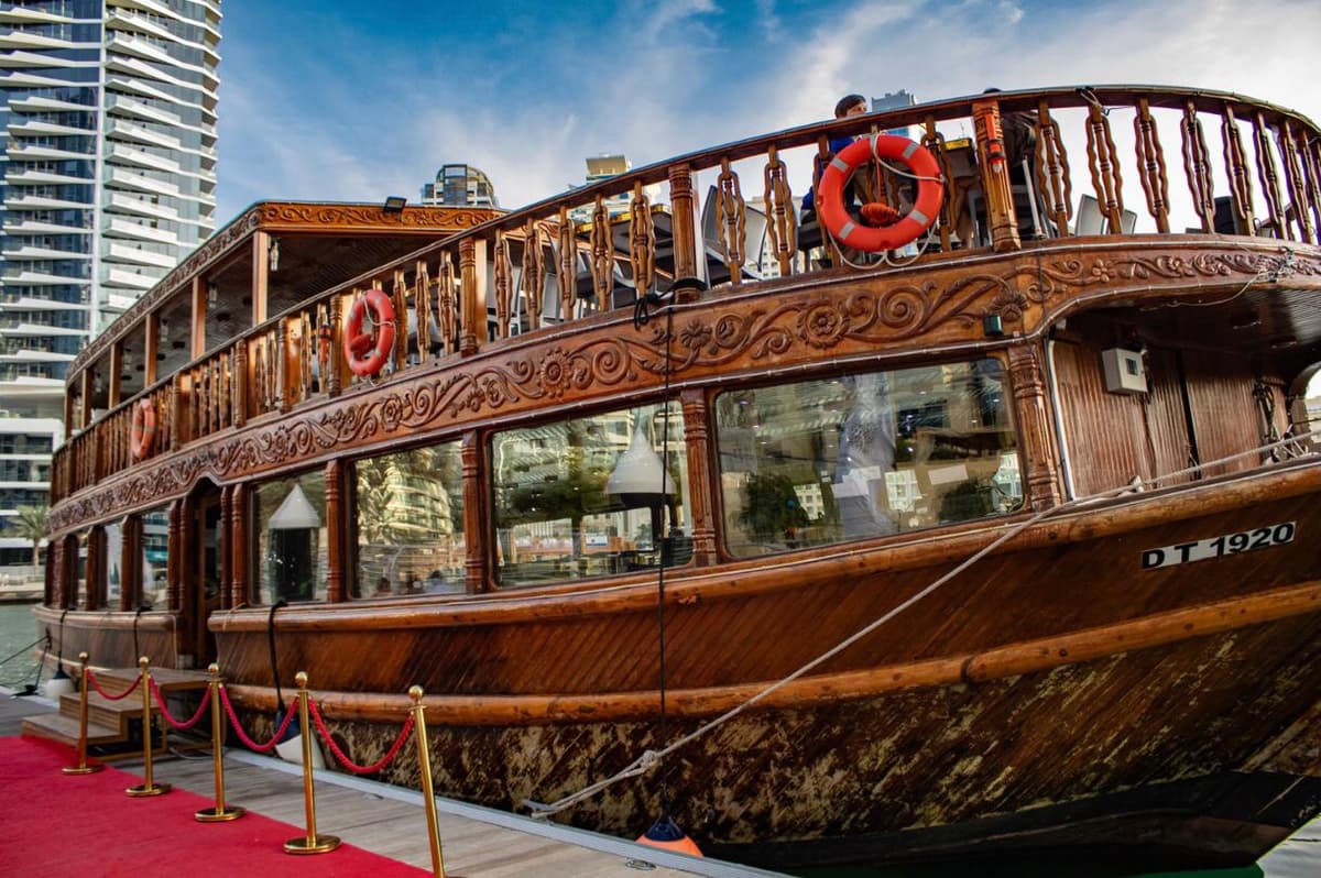 Marina Dhow Cruise Sunset View - clicktoguide