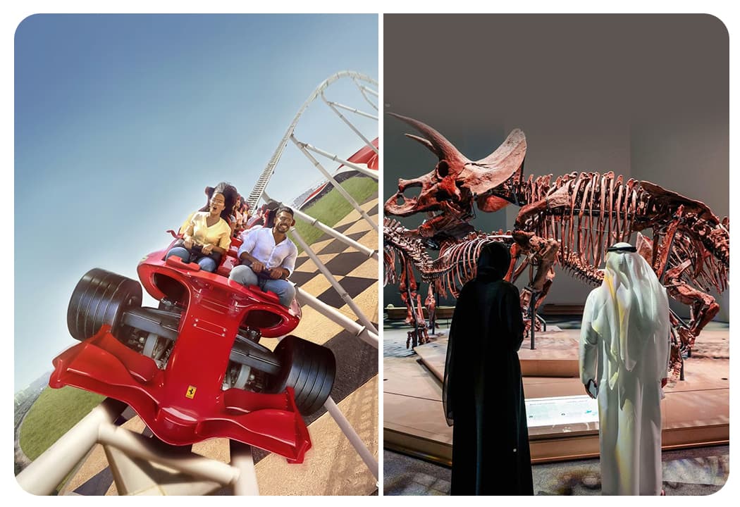 Ferrari World Abu Dhabi Tickets + Natural History Museum Abu dhabi - clicktoguide