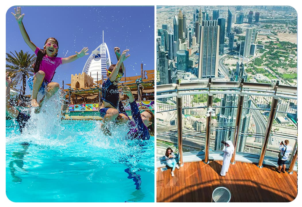Wild Wadi Waterpark + At The Top Burj Khalifa (124 Floor) - Non-Prime Time - clicktoguide