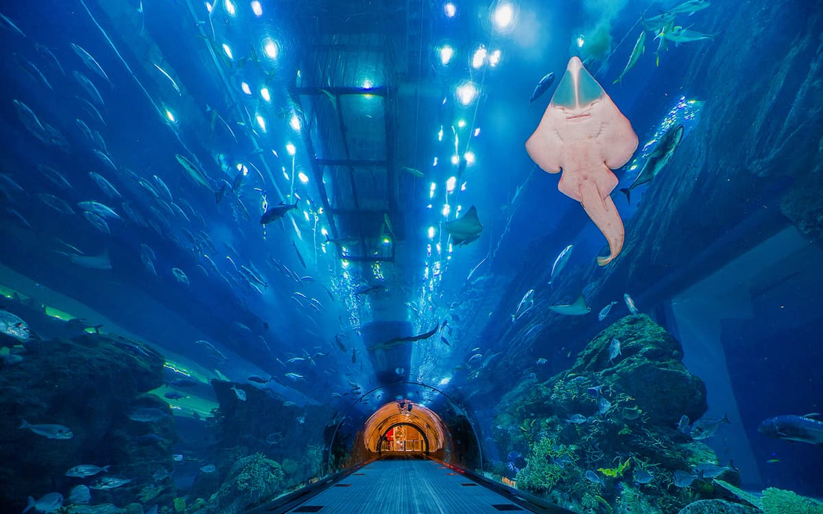 Dubai Mall Aquarium Underwater Zoo