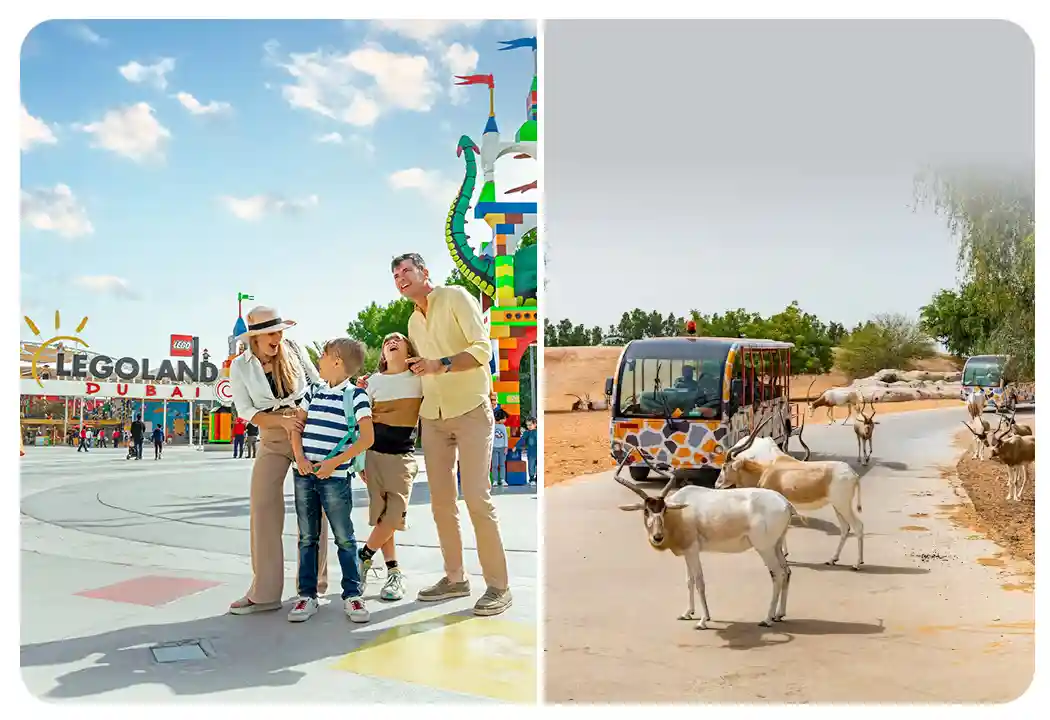 LEGOLAND® Park + Dubai Safari Bundle (Safari Park Pass + Train + Explorer Safari Tour) - clicktoguide